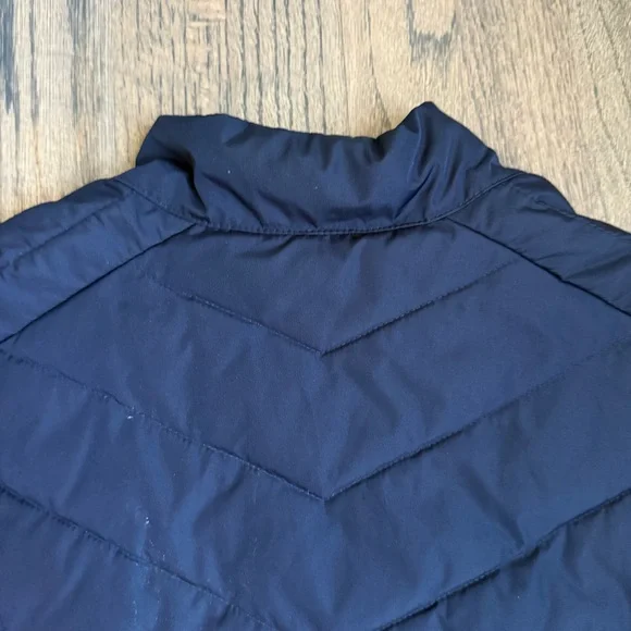 Talbots Navy Quilted Vest with Pink Accents - Picture 7 of 7